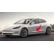 2pcs Model 3 door panel Decals sticker