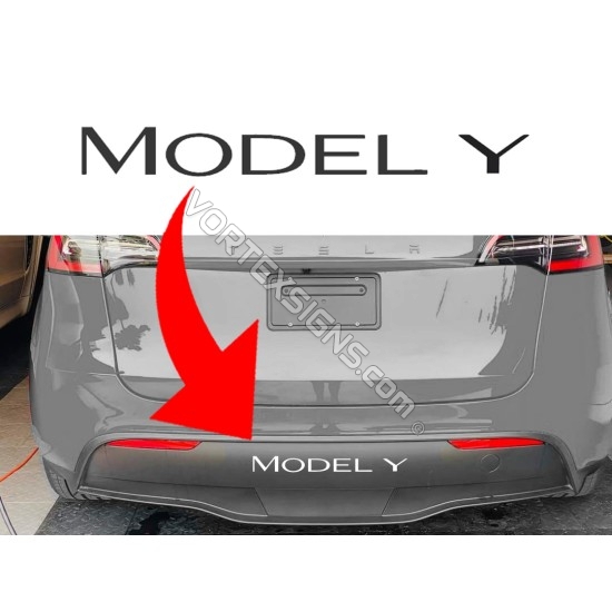 Model Y Rear Bumper Letters sticker sticker