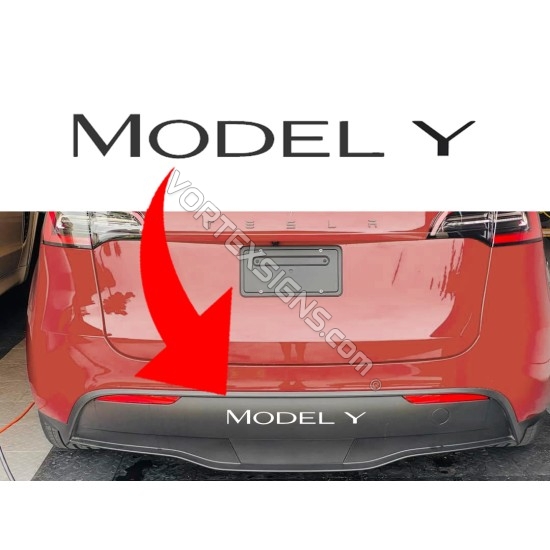 Model Y Rear Bumper Letters sticker sticker