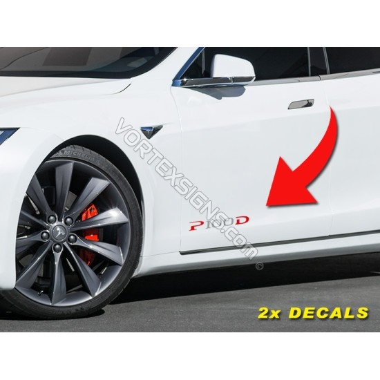 P100D Lower door decals sticker