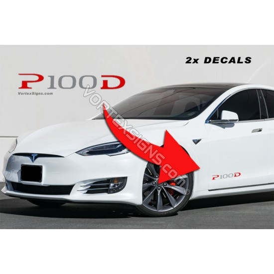 P100D Lower door decals sticker