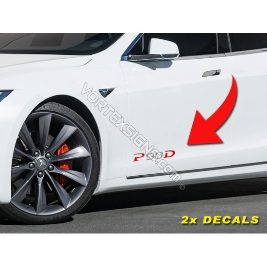 SALE! Tesla model S P90D overlay door decal - 10% OFF