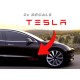 tesla door panel text sticker