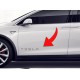 tesla door panel text sticker