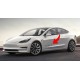 tesla door panel text sticker