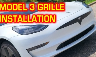 How to install a simple vinyl grille on a front bumper of a Tesla Model 3 or Model Y