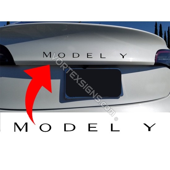 Model Y Trunk Letters sticker sticker