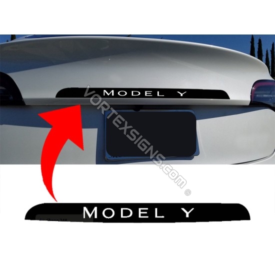 tesla Model Y Trunk Accent sticker decal