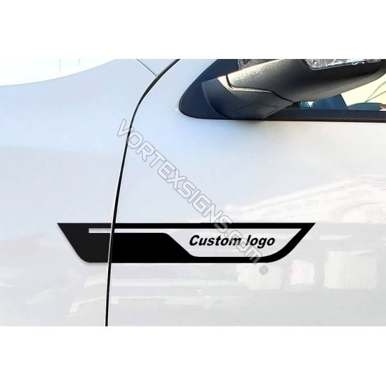 2pcs Custom Text Door Wings sticker