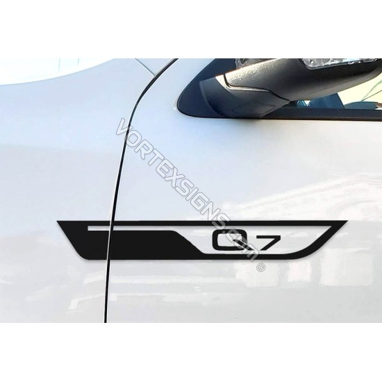 Audi door went wings accent decal sticker decoration exterior accessory