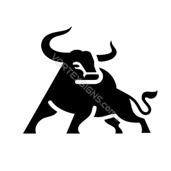 Bull Decal sticker like on wall street