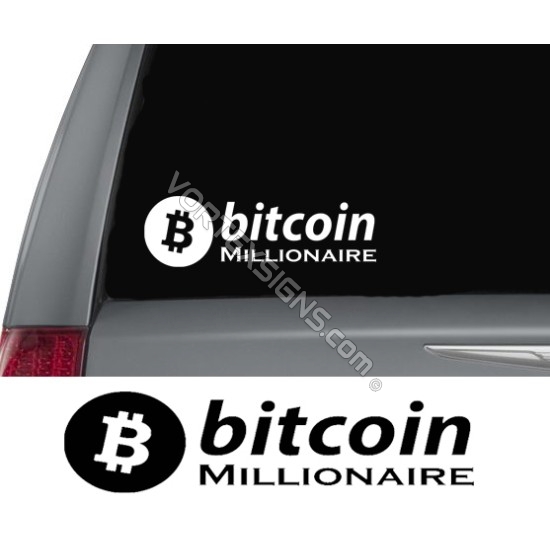 Bitcoin Millionaire sticker