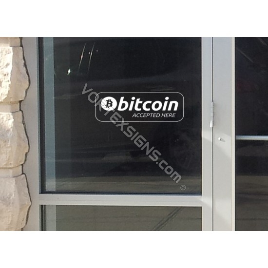 Bitcoin Accepted Here sticker