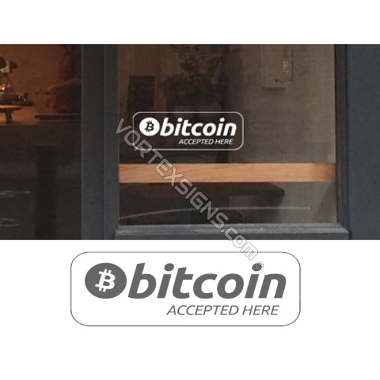 Bitcoin Accepted Here sticker