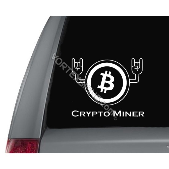 Crypto Miner Hands sticker