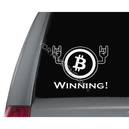 Crypto Winner Hands sticker