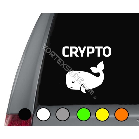 Crypto Whale sticker