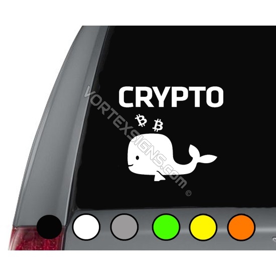 Crypto Whale sticker