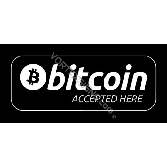 Bitcoin Accepted Here sticker