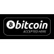 Bitcoin Accepted Here sticker