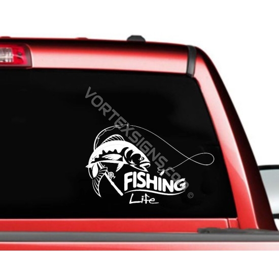 10in x 3in Rippin Lips Bumper Sticker Vinyl Sports Fishing Decal Stickers