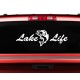 Lake Life decal with Bass sticker