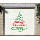 christmas tree garage sign letters graphic decals