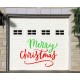 christmas garage sign letters graphic decals