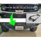 bronco license plate mount