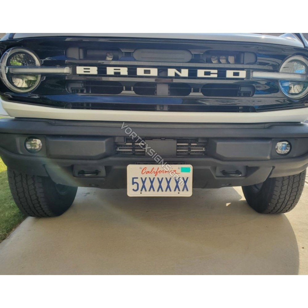 Bronco Front License Plate Bracket Get Your Front License Plate
