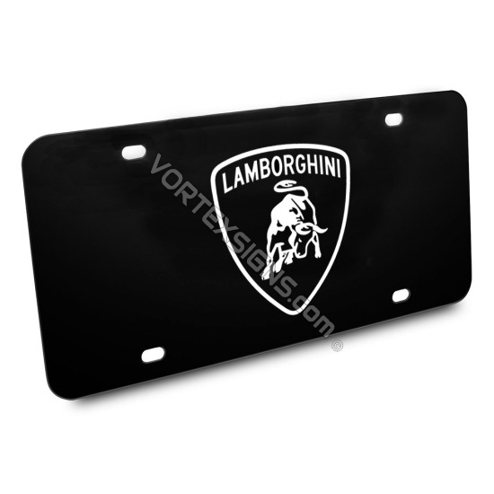 Lamborghini Vanity Plate sticker