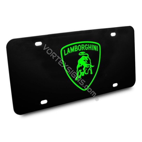 Lamborghini Vanity Plate sticker