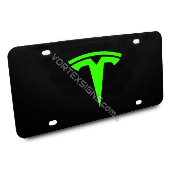 Tesla Logo custom vanity Plates