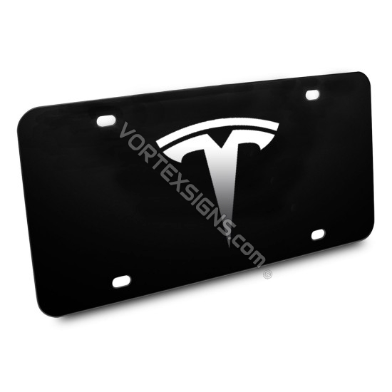 Tesla Logo custom vanity Plates