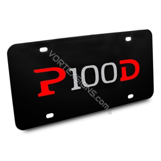 Tesla P100D vanity plate