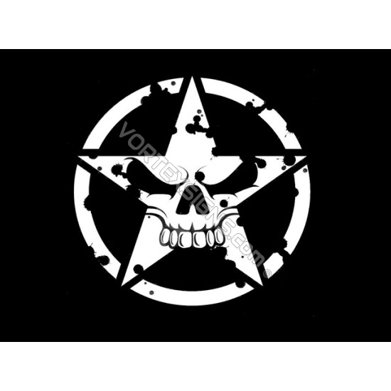 Skull Star sticker