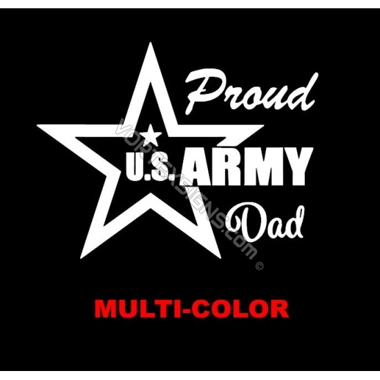 US Army Proud Dad decal sticker online - 10% Off