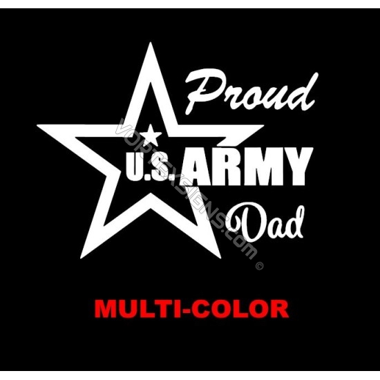 Proud US Army Dad sticker