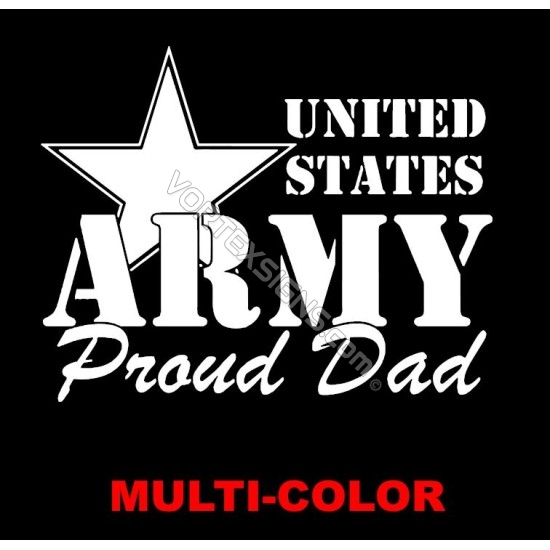 Proud US Army Dad sticker