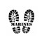 USMC Marines boots print