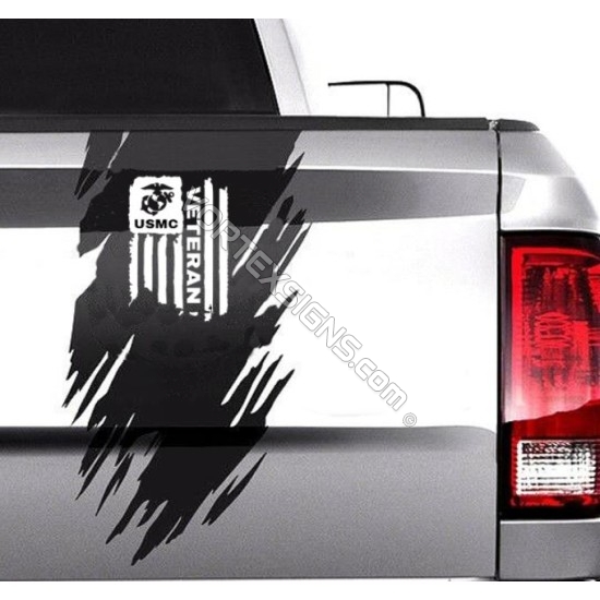 USMC Veteran tail gate graphics