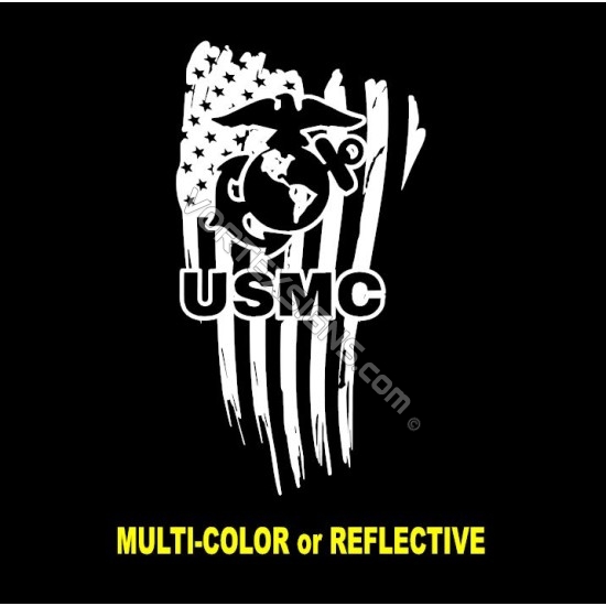USMC logo Flag decal sticker online - 10% Off