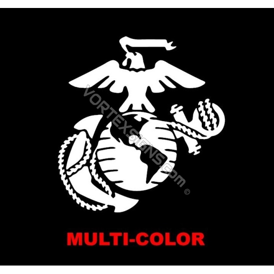 USMC logo globe sticker