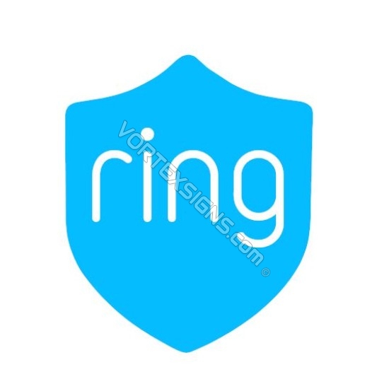 Ring home window security sticker