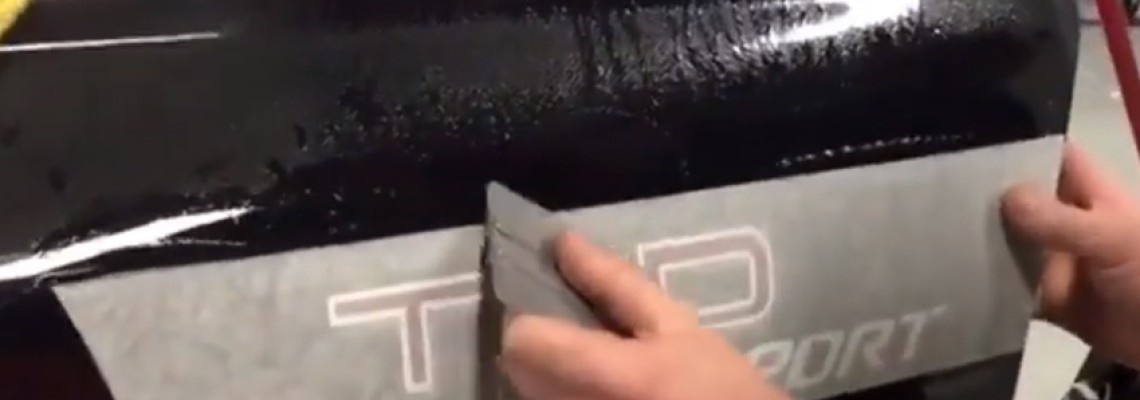 Wet install of Car body Decal