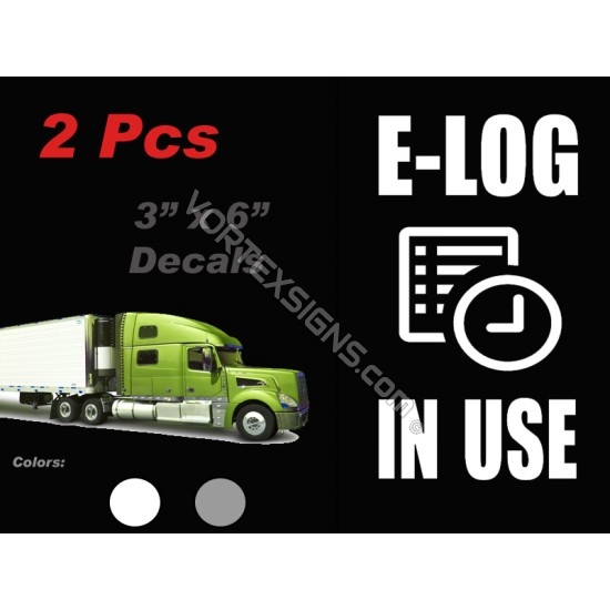 ELD E log In Use sticker