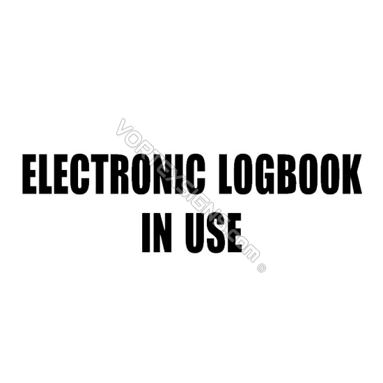 ELD Electronic LogBook In Use sticker