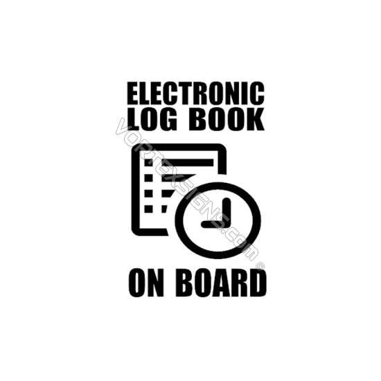 ELD Electronic LogBook ON Board sticker