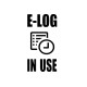 ELD E log In Use sticker