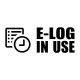 ELD E log In Use sticker